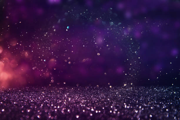 glitter vintage lights background. de-focused