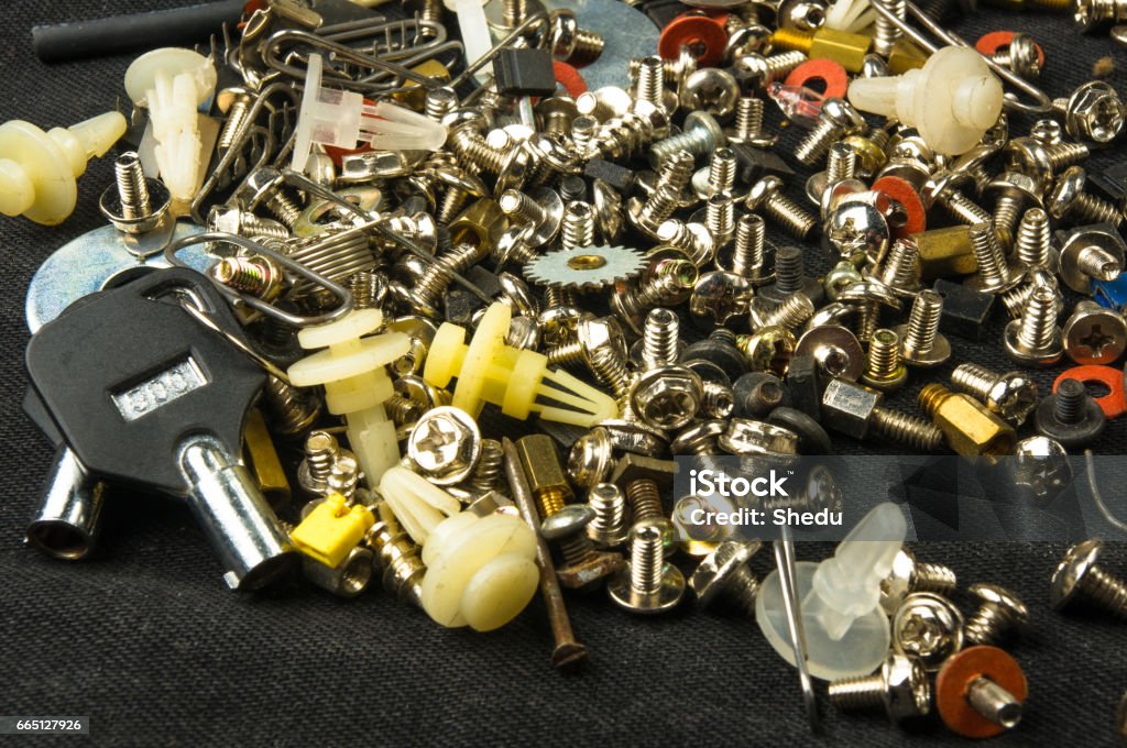 Small Fastener Various Screws Bolts Washers Nuts And Other Computer Small Fasteners ...