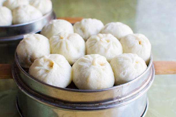 istock Steamed Chinese Meat Buns Baozi 665130908