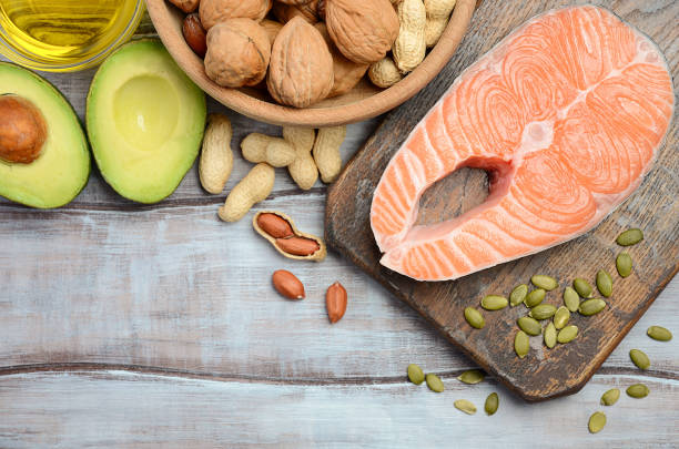 istock Selection of healthy fat sources. 665132278