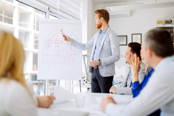 istock Business people and architects discussing future plans 665136580