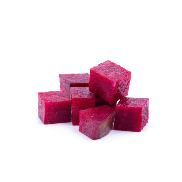 istock Fresh beetroots with beetroots Sliced on white background 665142468