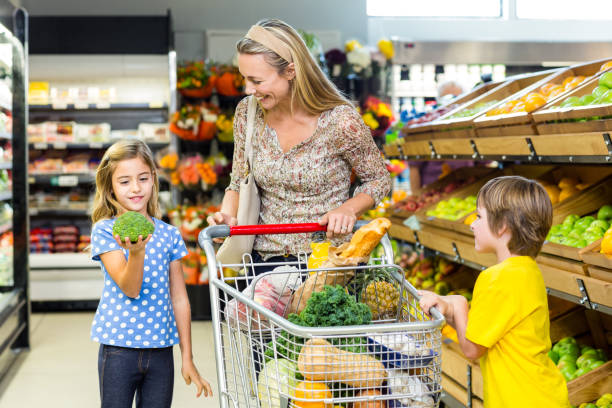 istock Young mother with her two children 665157892