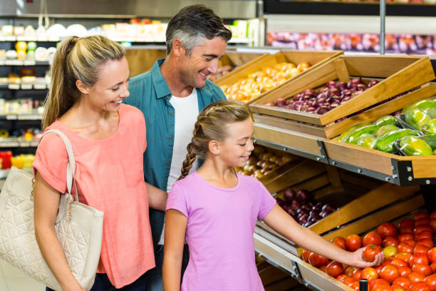 istock Young family doing some shopping 665162840