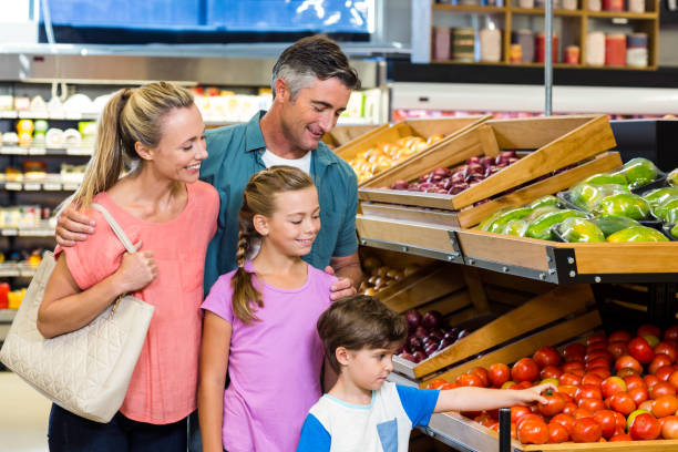 istock Young family doing some shopping 665163438