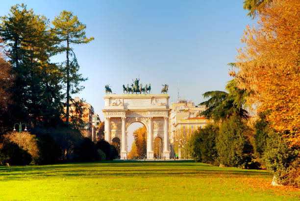 istock Arch of Peace (Porta Sempione) in Milan 665167320