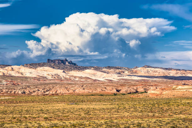 istock Landscape view of Utah desert by Goblin valley state park 665174532