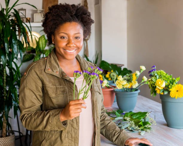 istock Woman in Florist Shop 665177788