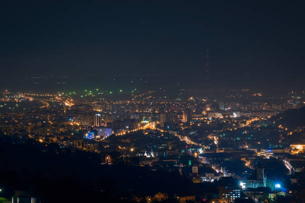 istock City Brasov during night 665192828