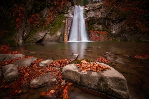 istock Pruncea Waterfall in Buzau County Romania shot with long exposure 665197472