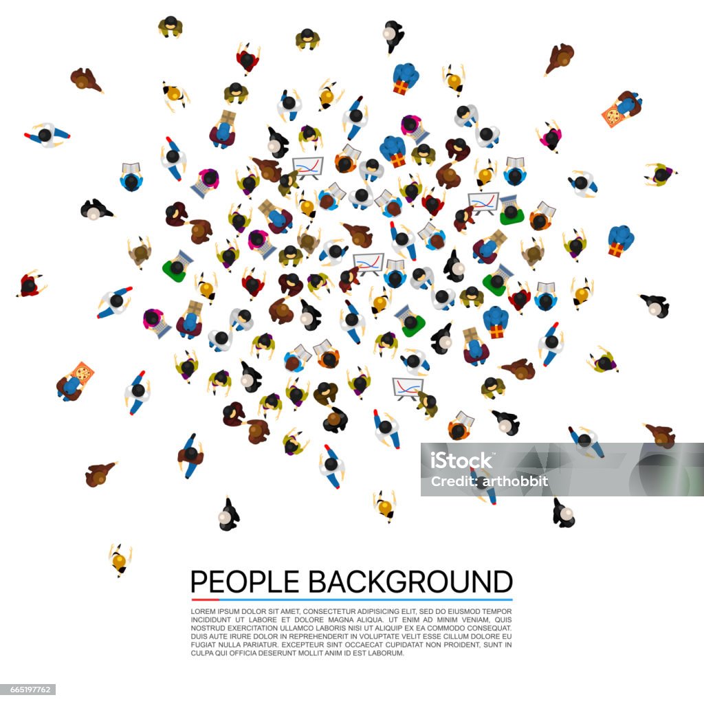 Big people crowd on white background. Vector illustration. Big people crowd on white background . Vector illustration. People stock vector