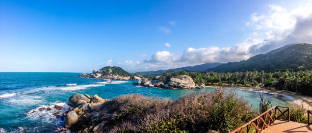 istock Panorama view of National Park tayrona in Colombia 665198822