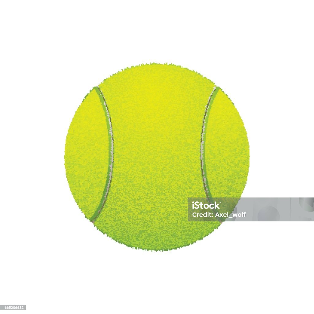 Tennis ball, isolated on white. Vector Tennis ball, isolated on white background. Vector illustration, closeup Tennis Ball stock vector