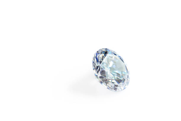 istock natural transparent diamonds in macro on white 665219158