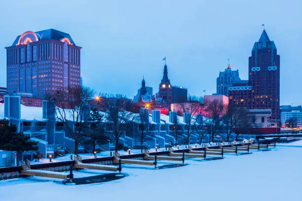 Photo of Milwaukee seen winter time