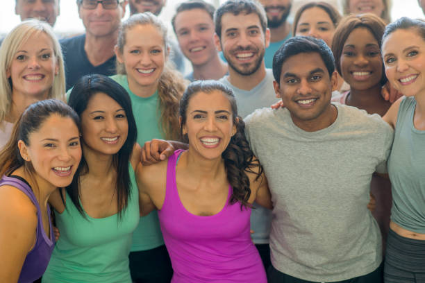 istock Group of Adults at the Gym 665225254