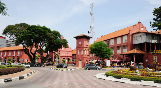 istock Central square and Christ Church in Melaka. Malaysia 665232888