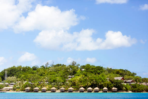 istock Vanuatu Iririki island, beautiful nature background with copy space 665248276