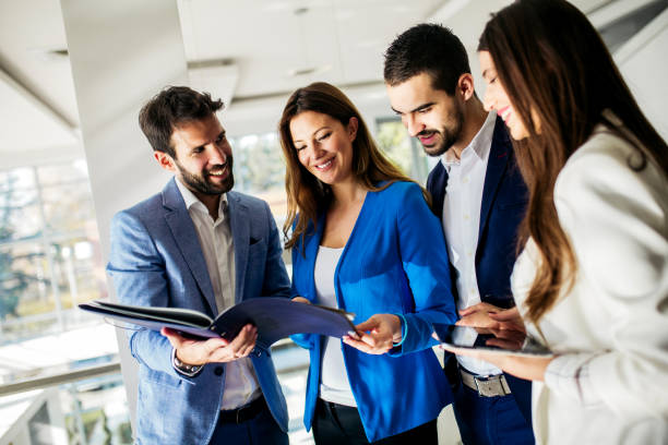 istock Business group working in the office 665251970