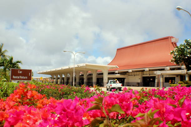 aeroporto internacional de saipan - saipan - fotografias e filmes do acervo