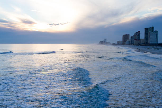 Sunset Gulf Shores Alabama - foto de stock