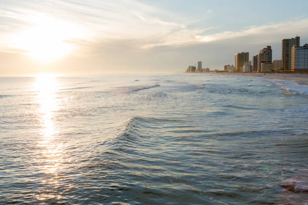 Sunset Gulf Shores Alabama - foto stock