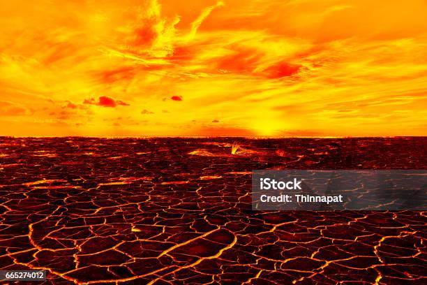 The Surface Of The Lava Background Stock Illustration - Download Image Now - Hell, Fire - Natural Phenomenon, Lava