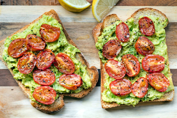istock Avocado Toast with Roasted Cherry Tomatoes 665277290