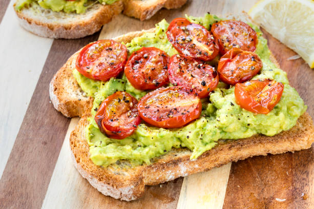 istock Avocado Toast with Roasted Cherry Tomatoes 665277458