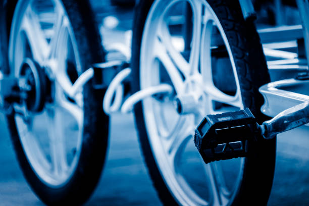 istock Bicycle rental point in an amusement park 665305024