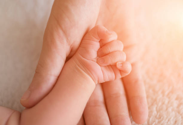 istock New born baby hand 665318304