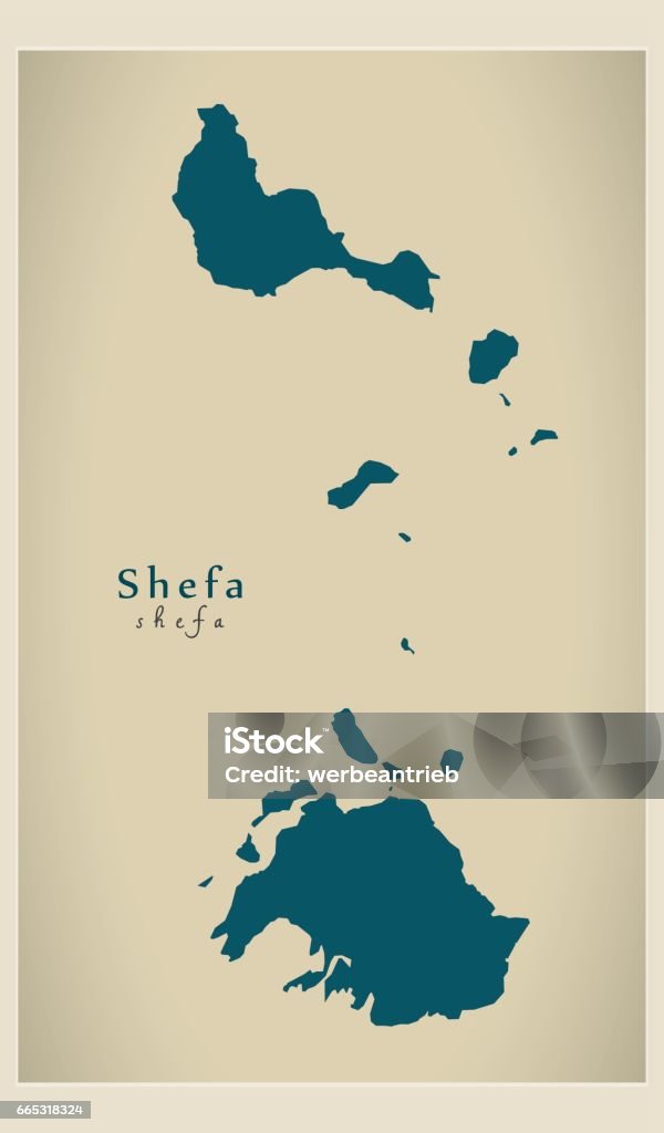 Moderne Karte Shefa Vu Stock Vektor Art und mehr Bilder von