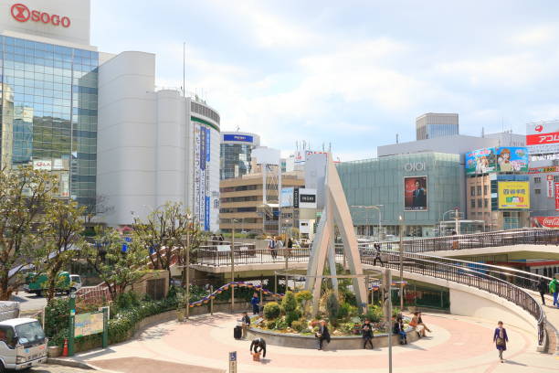 alrededor de la estación de sannomiya - chuo ward fotografías e imágenes de stock