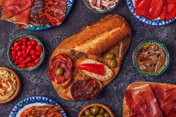 istock Typical Spanish concept of tapas. 665345228