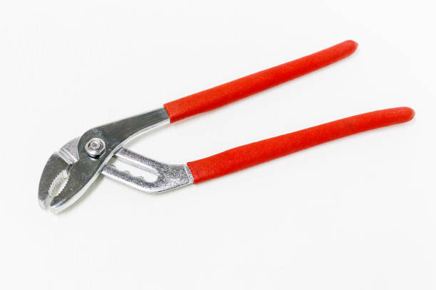 istock Water pump pliers  on white background 665345830