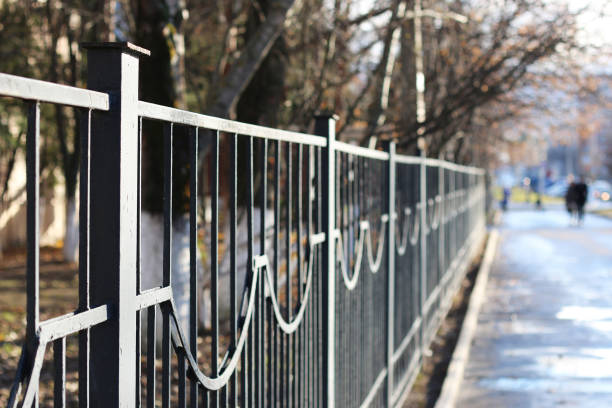 istock Street wrought fence 665346328