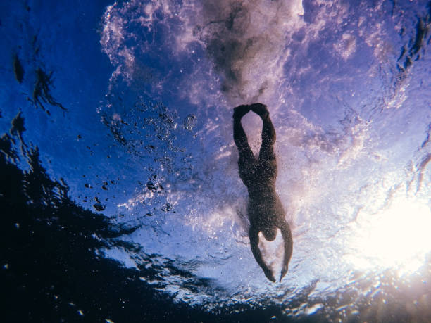 istock Man swimming in the sea 665352436