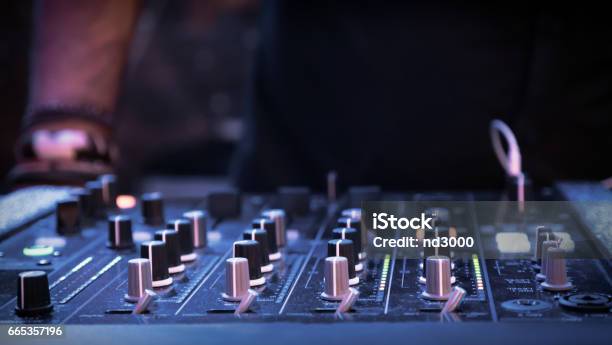 Dj Mixer At Night Party In Club Stock Photo - Download Image Now - Arts  Culture and Entertainment, Business Finance and Industry, Club DJ - iStock