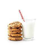 istock Milk , glass , cookie , isolated 665357620