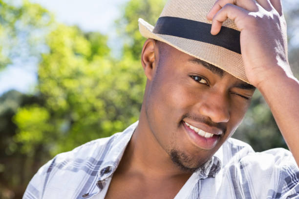 istock Young man posing in the garden 665360694