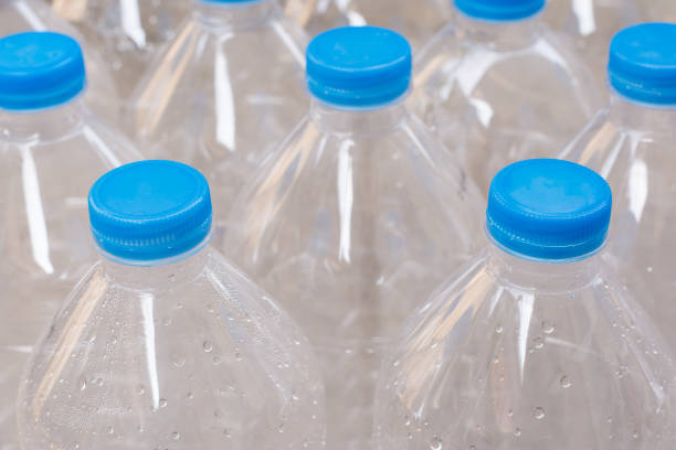 istock Rows of water bottles 665375626