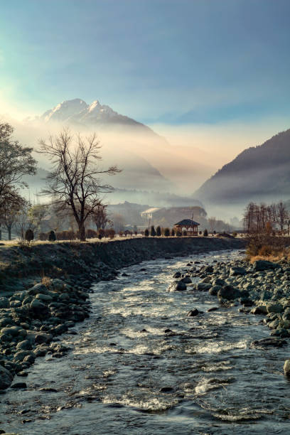 istock Water stream flowing through Himalaya Mountains 665376932