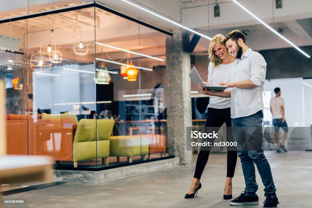 Smart colleagues brainstorming in the office Office Stock Photo