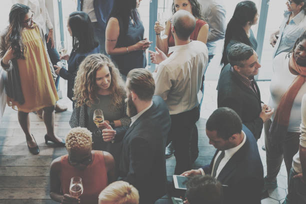 Casual Catering Discussion Meeting Colleagues Concept Casual Catering Discussion Meeting Colleagues Concept people banque stock pictures, royalty-free photos & images
