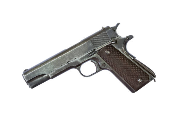 istock pistol handgun isolated on white background 665394444
