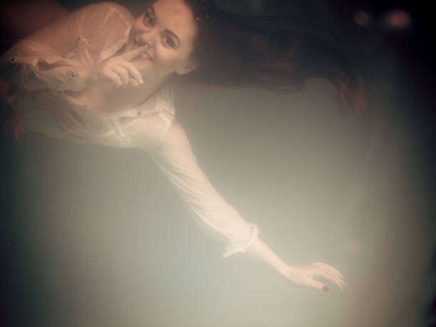 istock Underwater girl wearing bikini in swimming pool 665394772