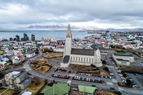 istock Aerial view Reykjavik Iceland. 665406012