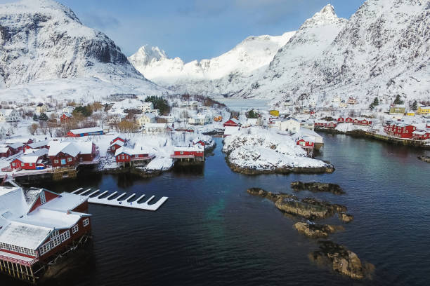istock Fishing village in Lofoten 665409968