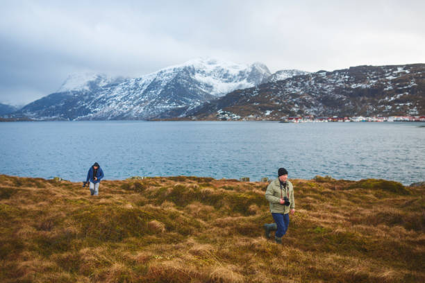 istock Travel photographers on Lofoten 665410496