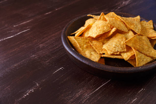 istock Nachos chips. Delicious salty tortilla snack. 665411812